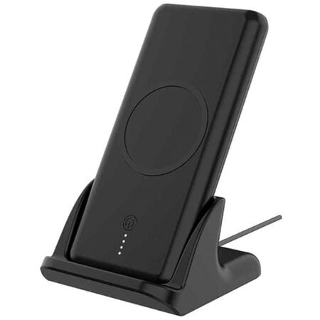 پاور بانک 10000 میلی آمپر وایرلس استند دار پاورولوژی مدل Powerology 2in1 Fast-wireless Power Bank