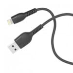 آداپتور دو پورت 2.4 آمپر+کابل لایتنینگ پرودو Porodo Dual USB Wall Charger 2.4A with Cable