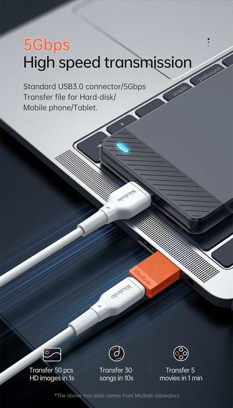 تبدیل Type-C به USB 3.0 مک دودو Mcdodo type-c to usb-a 3.0 convertor - تصویر 13