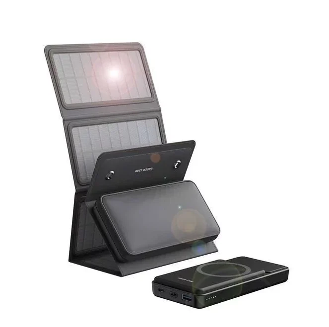 پاوربانک ۱۰ هزار خورشیدی گرین لاین Green Lion SolarMax Power Bank 10000mAh PD 20W