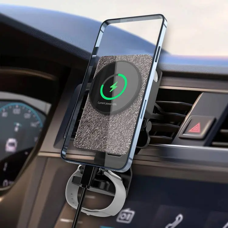 هولدر + شارژر وایرلس ماشین لولو Levelo Aspen 3in1 Wireless Car Charger