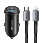 شارژر فندکی + کابل کنفی مک دودو Mcdodo PD30W Fast Car Charger