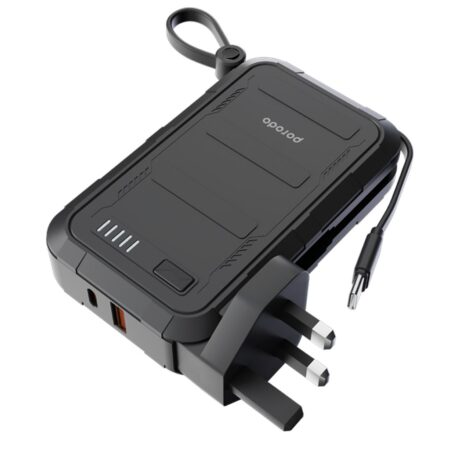 پاوربانک + آداپتور (دو کاره) پرودو Porodo 10,000mAh Wall Charger PowerBank