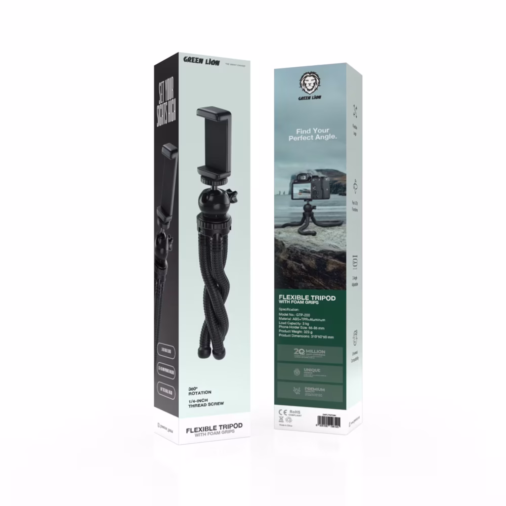 Green Lion Flexible Tripod with Foam Grips
