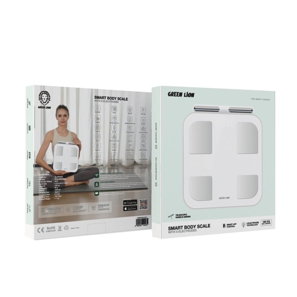 ترازوی هوشمند گرین لاین Green Lion Smart Body Scale with 8 Electrodes - تصویر 3