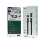 کابل کنفی ۴ کاره گرین لاین Green Lion 4 in 1 LED Braided Cable - تصویر 2