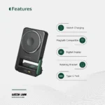 پاوربانک ۱۰۰۰۰ وایرلس مناسب گوشی و اپل واچ گرین لاین Green Lion 10000mah Rotex Wireless Powerbank - تصویر 3