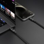 کابل تایپ سی به لایتنینگ پاورلوژی Powerology MFI Lightning to USB-C Aluminium Shell Nylon Braided Cable - تصویر 2