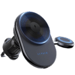 هولدر + شارژر مگ سیف موبایل و اپل واچ لولو Levelo Siena 2 In 1 Wireless Car Charger - تصویر 2