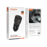 شارژر فندکی دو پورت ۹۵ واتی پرودو Porodo 95w Transparent USB-A+C Port Car Charger - تصویر 6