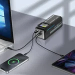 پاوربانک ۱۴۰ واتی ۲۷۰۰۰ میلی آمپر پاورلوژی Powerology 140W Dual Channel Smart Battery Display Power Bank with Colorful LED 27000mAh - تصویر 5