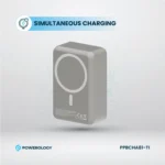 پاوربانک ۲۰ واتی ۳۰۰۰۰ میلی آمپر مگ سیف پاورلوژی Powerology PD20W Magsafe Wireless PowerBank 30000mAh - تصویر 4