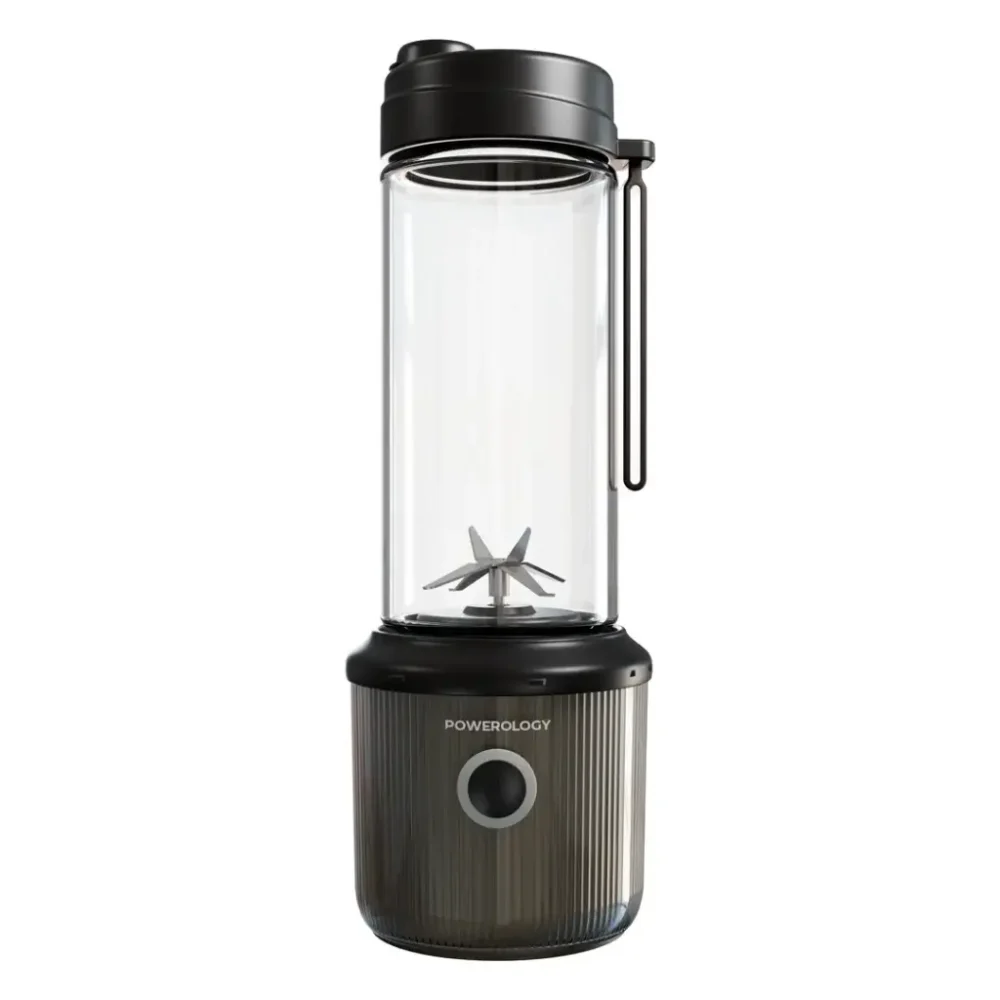شیکر شارژی ۱۲۶ واتی پاورلوژی Powerology Portable Blender 450ml 2500mAh 6 Blades 126W - تصویر 2