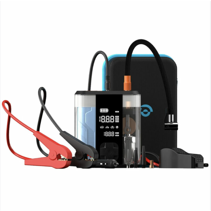 Powerology 8800mAh Multi Functional Jump Starter with Tire Inflator 7834953558812