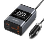 {PD-FWCH067-GY} Porodo 200W Car Power Inverter Universal Plug - Grey
