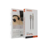 کابل انتقال صدا لایتنینگ سوزنی  Porodo USB2.0 Lightning to 3.5mm Braided Audio Cable - تصویر 2