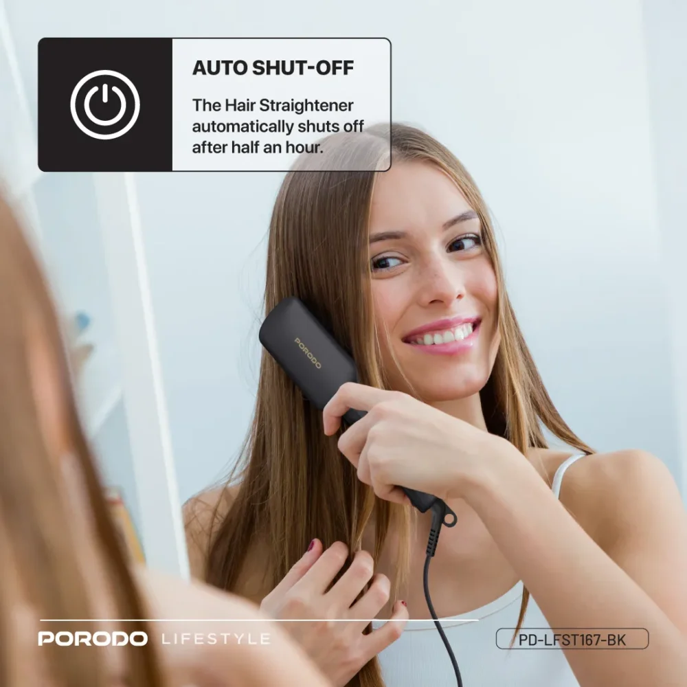 شانه حرارتی صاف کننده مو پرودو Porodo Lifestyle Electric Heated Hair Straightener Comb - تصویر 2