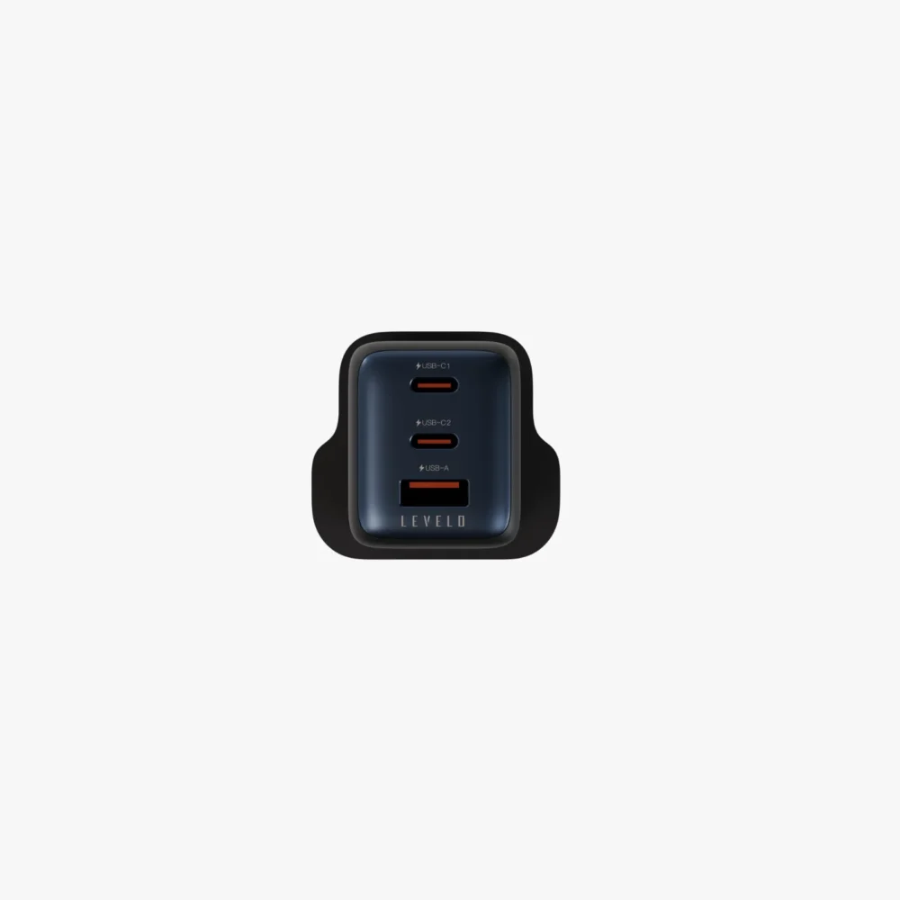 آداپتور ۳ پورت ۶۵ وات لولو Levelo Vero GaN Double Port Adapter 65W - تصویر 3