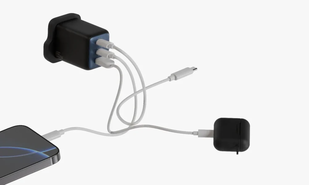 آداپتور ۳ پورت ۶۵ وات لولو Levelo Vero GaN Double Port Adapter 65W - تصویر 6