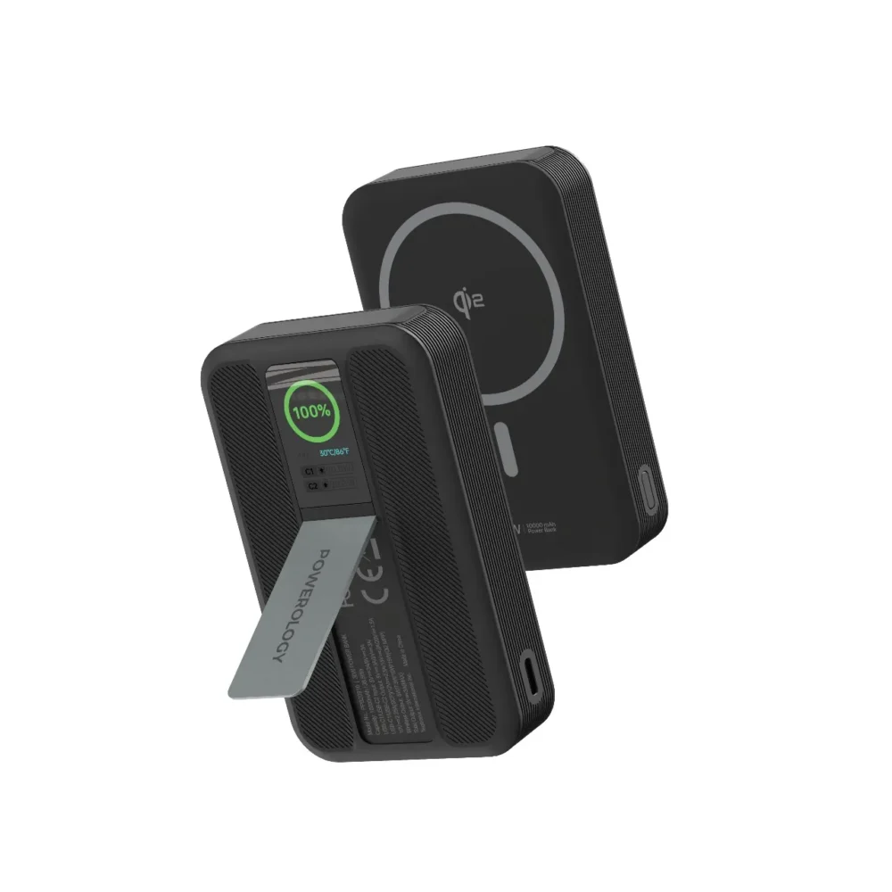 پاوربانک وایرلس ۱۰ هزار پاورلوژی Powerology Vision - Qi2 10000mAh MagSafe Power Bank - تصویر 2
