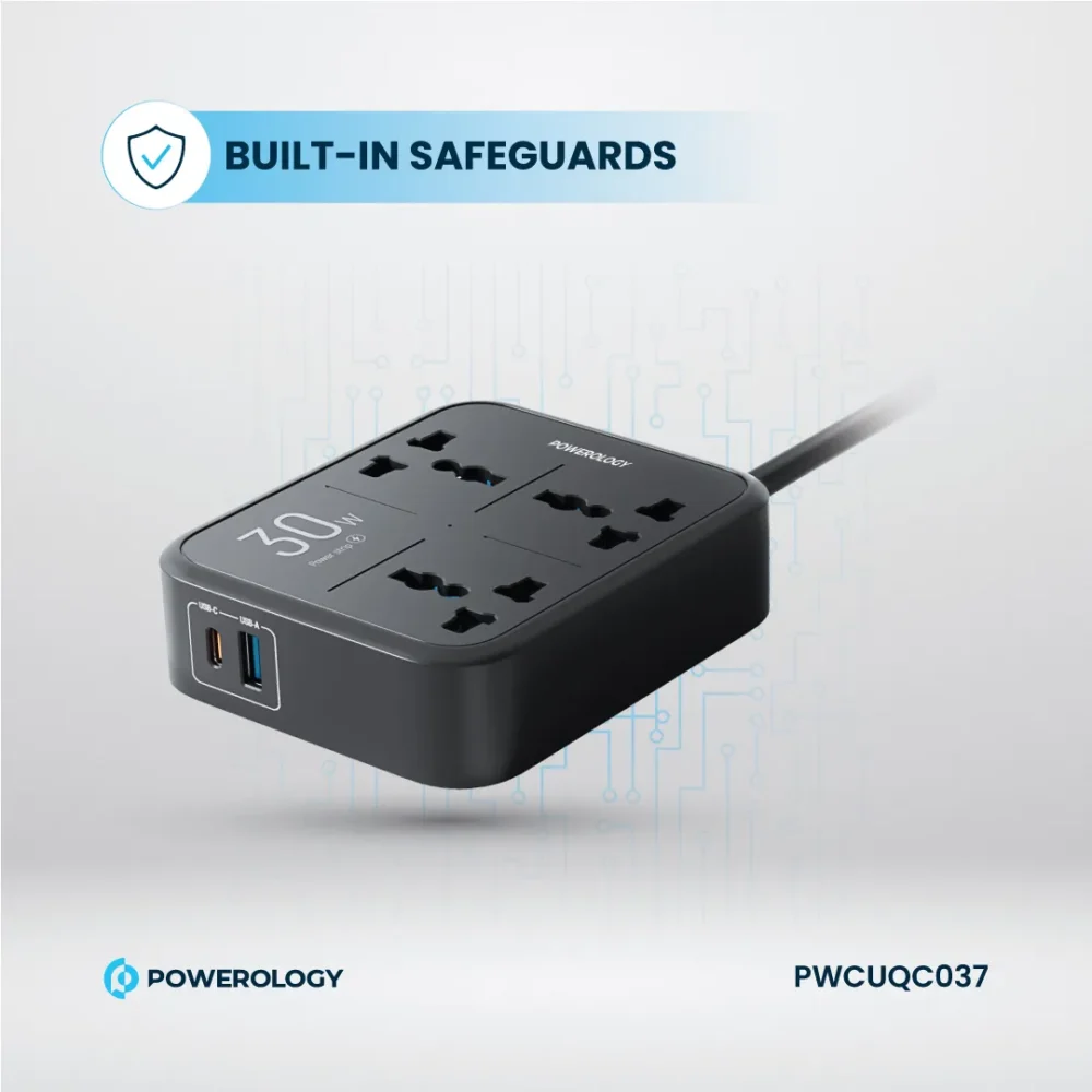 چندراهی برق هوشمند پاورلوژی Powerology Power Strip 3250W - تصویر 18