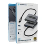 هاب تایپ سی ۴ کاره پارولوژی Powerology 4-In-1 USB-C Multi-Function Hub - تصویر 3