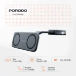 هولدر نگهدارنده ۲ تایی موبایل پرودو Porodo Vacuum & Adhesive Magnetic Car Mount - تصویر 4
