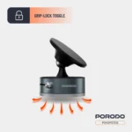 هولدر چندکاره وکیومی مگ سیف پرودو Porodo Multi-Surface MagSafe Phone Mount - تصویر 3