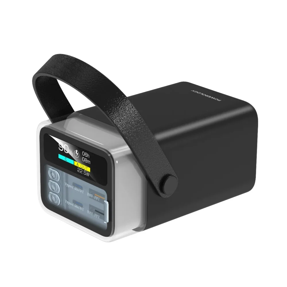 پاوربانک ۶۵ وات ۴۰ هزار پاورلوژی Powerology Halo Beam 40000mAh Power Bank PD 65W - تصویر 4