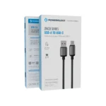 کابل یو اس بی به تایپ سی پاورلوژی Powerology Zinco Series USB-A to USB-C - تصویر 2
