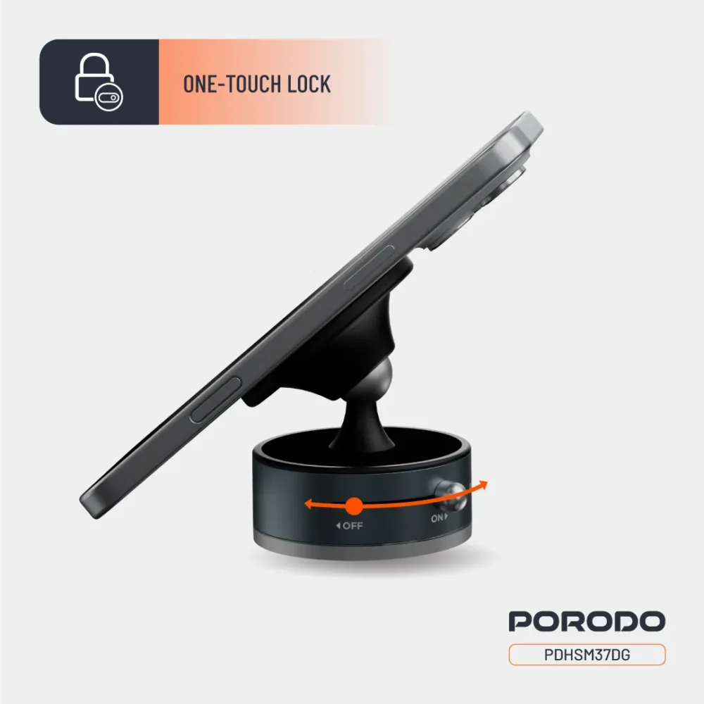 هولدر چندکاره وکیومی مگ سیف پرودو Porodo Multi-Surface MagSafe Phone Mount - تصویر 5
