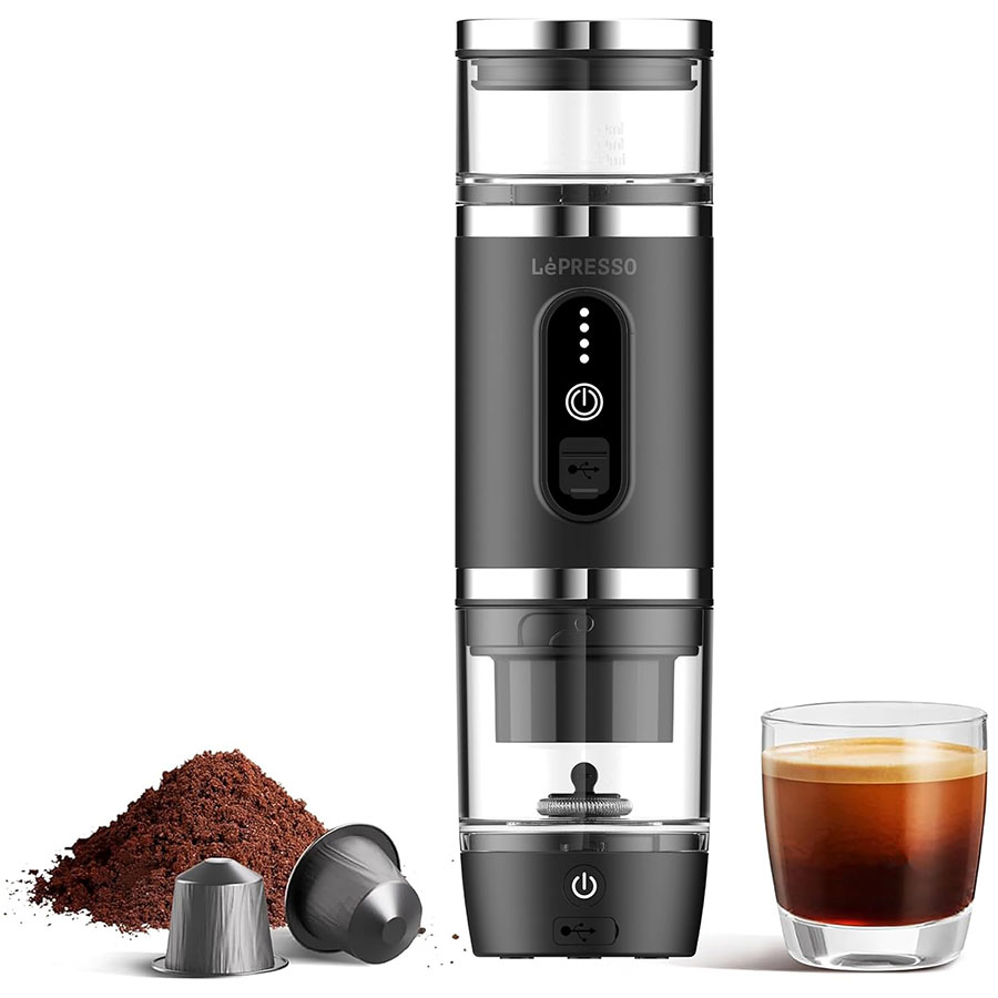 قیمت-قهوه-ساز-لپرسو قهوهساز ۴ کاره قابل حمل لپرسو LePresso Portabrew 4 In 1 Portable Coffee Machine With Milk Frother - تصویر 1