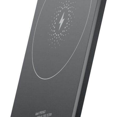 پاوربانک ۵۰۰۰ بی سیم فوق نازک پاورلوژی Powerology Ultra-Thin 5000mAh MagSafe Power Bank