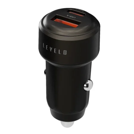 شارژر فندکی ۲ پورت ۶۰ وات لولو LEVELO NORI MINI 60W CAR CHARGER