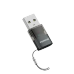 تبدیل تایپ سی به یو اس بی شارژ و انتقال دیتا پرودو Porodo MINILINK Transparent OTG Adapter USB-C to USB-A