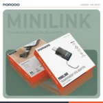 PORODO  TRANSPARENT+ ALUMINUM ALLOY USB A FEMALE TO TYPE-C MALE - GREY