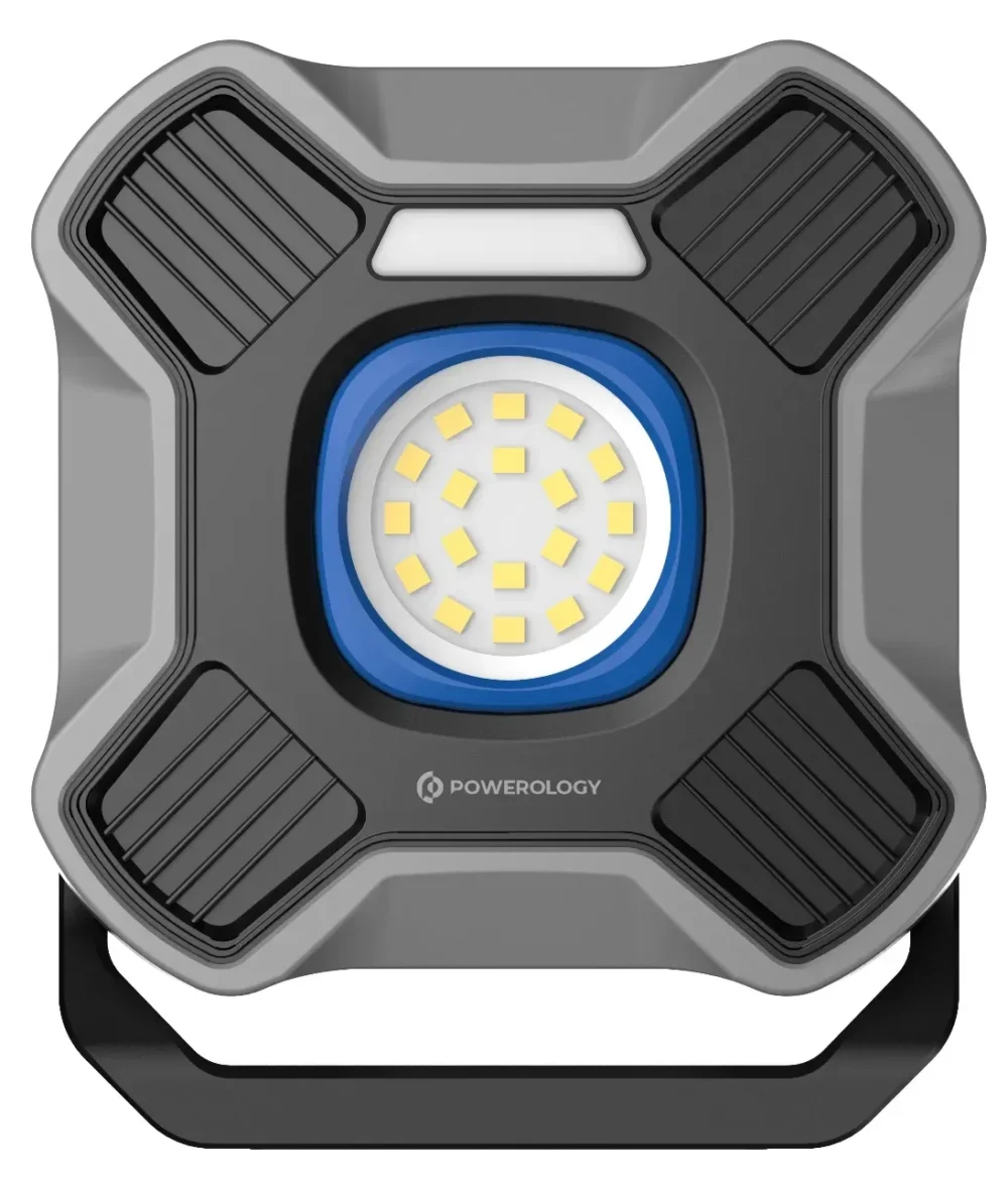 POWEROLOGY BRILLITE 3- MODE WORK LIGHT WITH 4000MAH BATTERY - BLACK