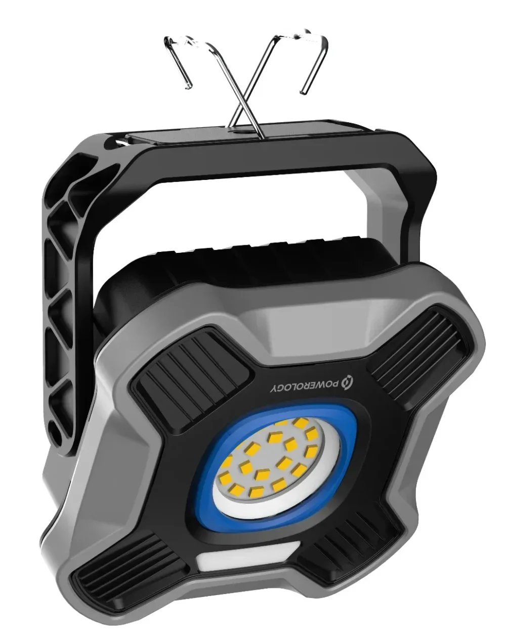 POWEROLOGY BRILLITE 3- MODE WORK LIGHT WITH 4000MAH BATTERY - BLACK