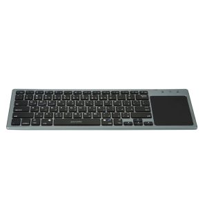 [PD-WKBTP-GY] Porodo Wireless Keyboard With Touch-Pad Ultra Slim Compatible with Mac - Windows